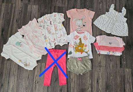 Letný balík oblečenia pre dievčatko 80, 68–80