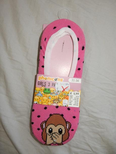 Ťapky 3 ks emoticons, takko,31