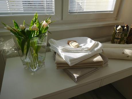 Vaflová bavlna - uteráky-140 x 70 cm, nové, 