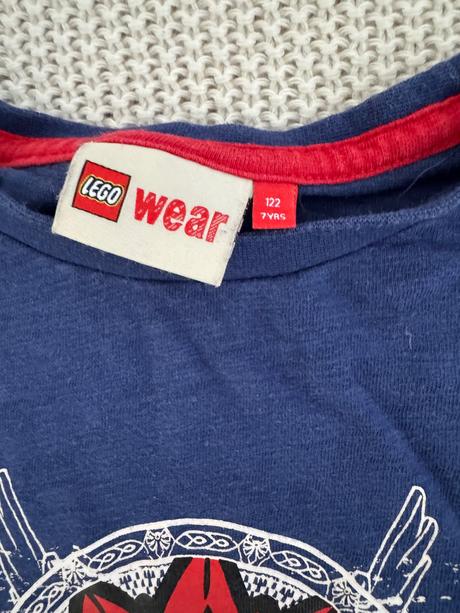 Krásne modré lego tričko, lego,122