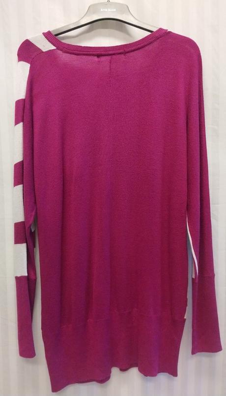 Dámsky predĺžený dvojfarebný pulóver, xl/xxl, xxl