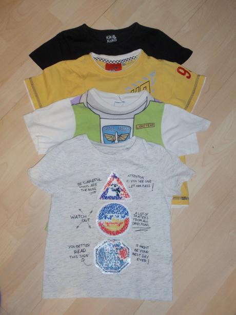 Tričká 4x - cena spolu, 110