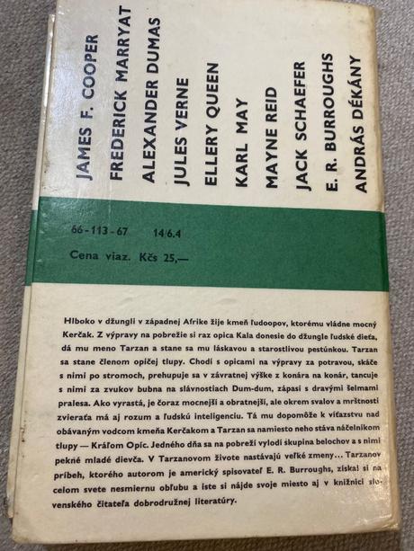 Stopy tarzan z rodu opíc edgar rice burroughs 1967, 