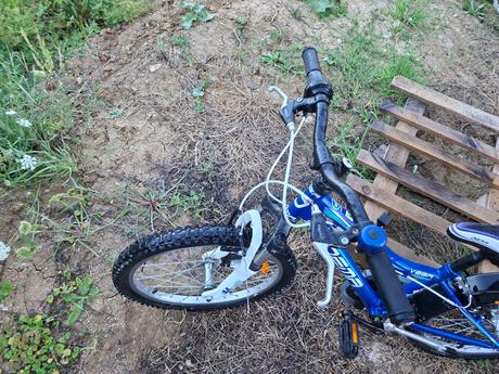 Modrý bicykel mtb junior vega, 20