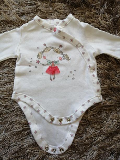 Dievčenské zapínacie bodyčko, f&f,56