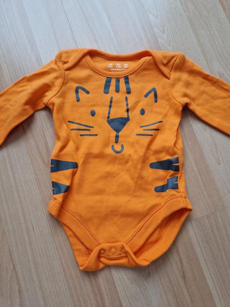 Detske body s dlhým rukávom 12 ks hračka gratis, 68