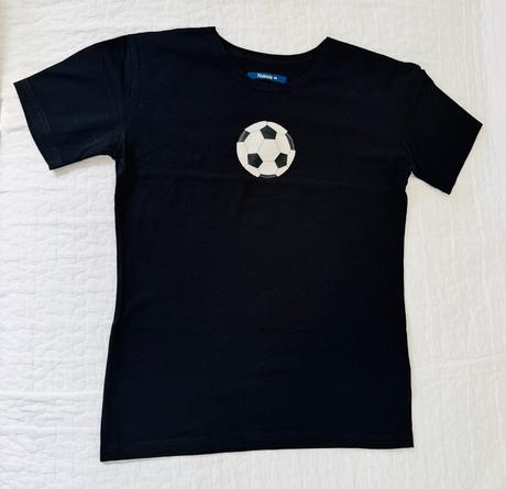 Tricko piskacie, futbal, cierne, 158, 158