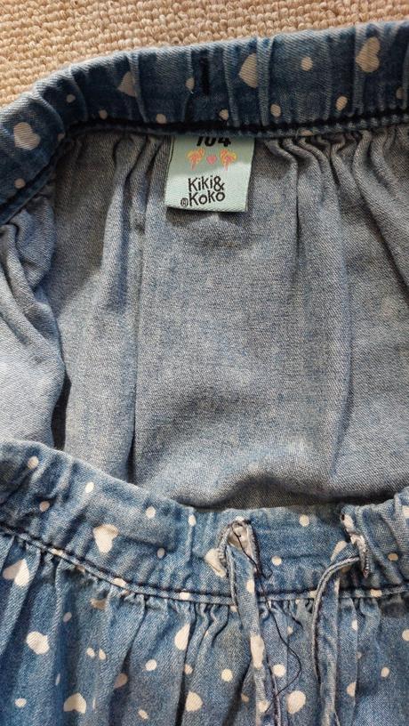 Riflová suknička, kiki&koko,104