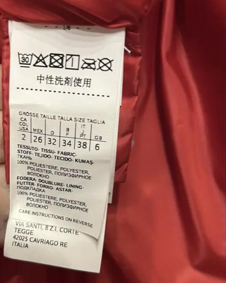 Max mara luxusná zimná bunda, xs