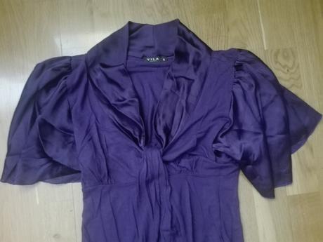 Fialové šaty zn. vila č. s, s