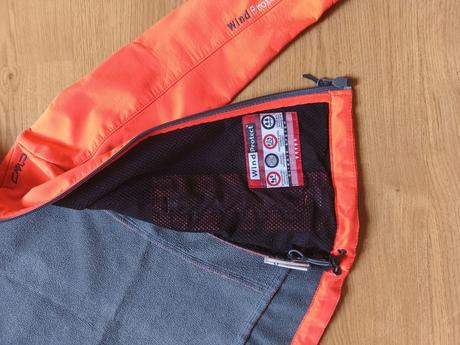 Krikľavo oranžová softshellová bundička, 116