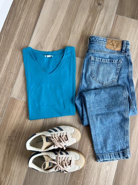 Bavlnené tričko, h&m,s