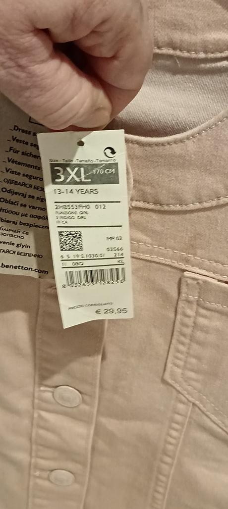 Riflovka benetton 164/140, benetton,170