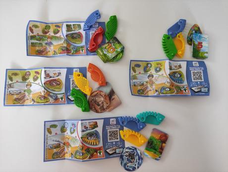 Vrtulky a tabulky z kinder, 