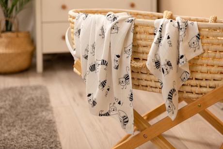 Sensillo sada bambusových plienok mačky 30x30cm a, 