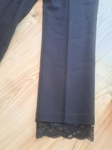 Nohavice zara s čipkou, zara,m