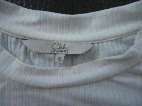 Biele tričko so stojačikom, clockhouse,s