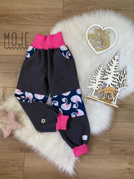 Softshellove nohavice, 92 - 128