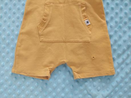 Šortky sýtožlté na traky zn.lindex veľ.80, lindex,80