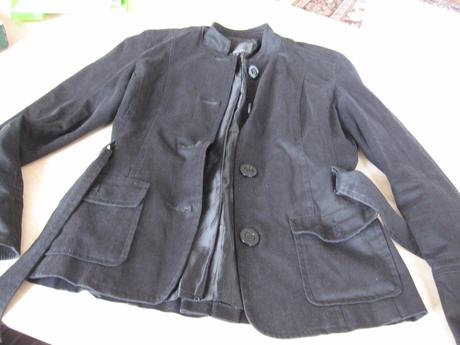 Jarný/jesenný čierny kabátik, zn. amisu, 38/40, amisu,40