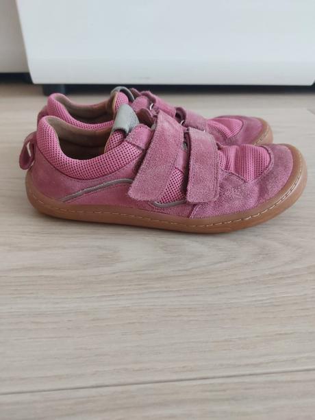 Kožené tenisko froffo velcro fuchsia, froddo,35
