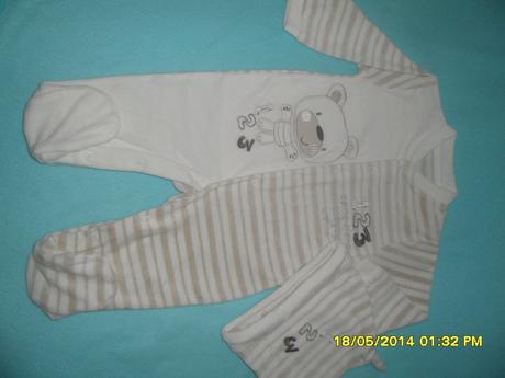 Nenosené zamatové dupačky s čiapočkou - overal, early days,74