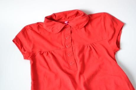 Červená polokošeľa xs, xs