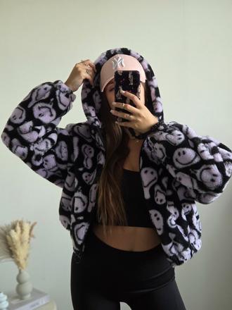 H&m x smiley kožúšok m, h&m,m