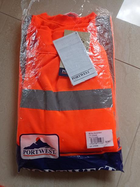 Reflexné pracovné tričko dlhý rukáv, xl