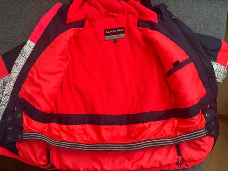 Lyžiarska bunda+otepľovačky, alpine pro,128