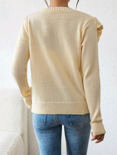 Novy kremovy kardigan s kvetmi, 36 / s