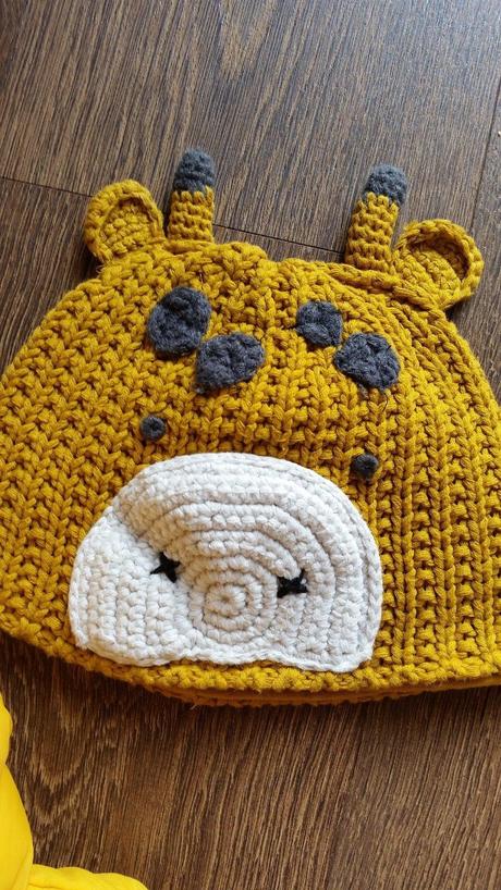 Krásna čiapka žirafa unisex 80, next,80