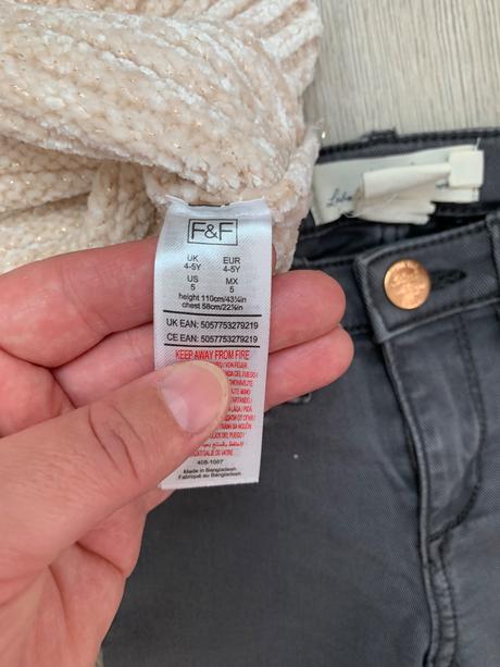 Rifle a svetrík nenosené, h&m,110