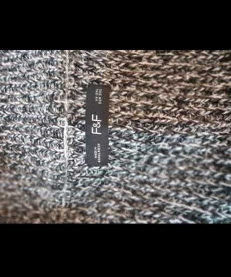 Melirovany cierny sveter, f&f,xxxl