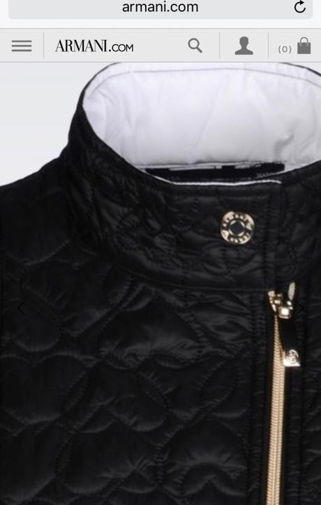 Armani bunda m čierna srdiečka, armani,m