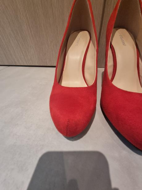 Nové červené lodičky, deichmann,39