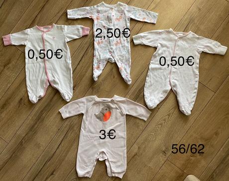 Dupačky vel.56 4ks, 56