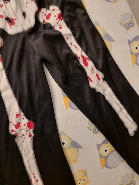 Zombie kostra - halloweensky kostým veľ.128,