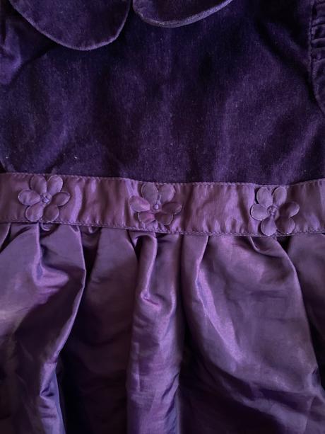 Kombinované fialové šaty 86, 86