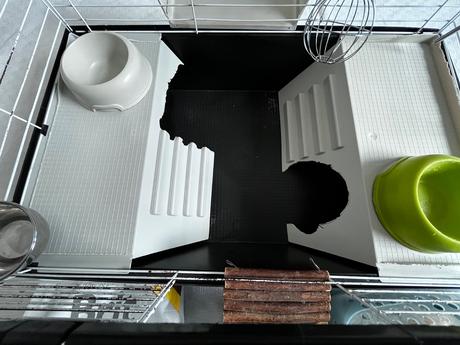 Klietka pre morča s príslušenstvom a krmivom, 