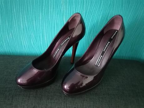 Celokožené fialové lodičky zn. baldinini, baldinini,37