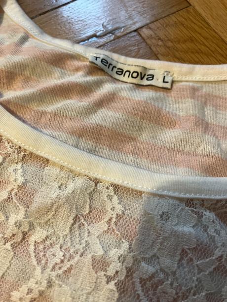 Tricko s cipkou, terranova,l