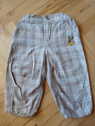 Kárované nohavice, veľ. 9-12 mes., h&m,74