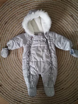 Zimný overal s kožušinkou, 68