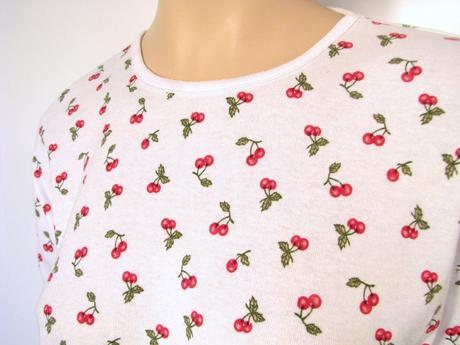 Biele tričko s čerešňami, l