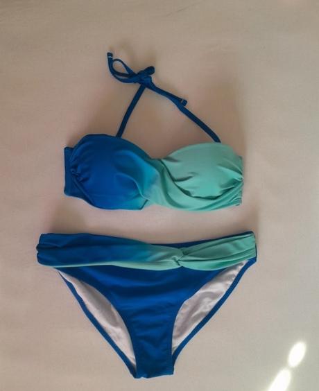 Krásne modro-zelené plavky, h&m,38