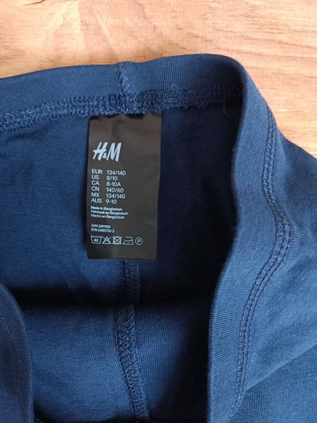 Tmavoodre spodky h&m 134/140, h&m,134