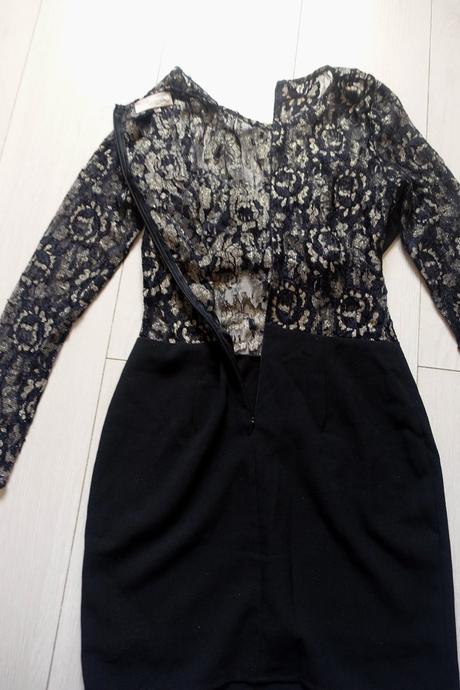 Zlatočierne šaty sugarlips, xs