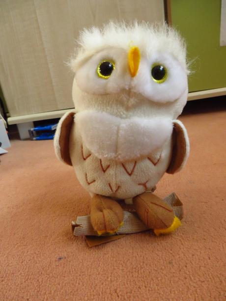 Plyšové zvieratká -žirafy, tiger, sova, orol, psík, 