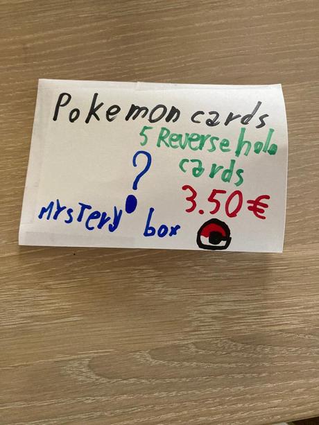 Pokémon karty reverse holo 5 ks, 